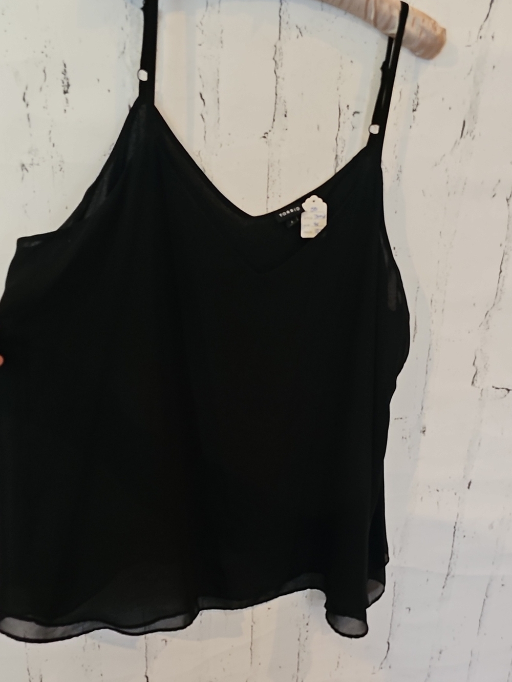 torrid Black V-Neck Spaghetti Strap Camisole (55)